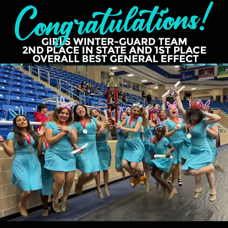  Winter-Guard Takes 2nd Place in State