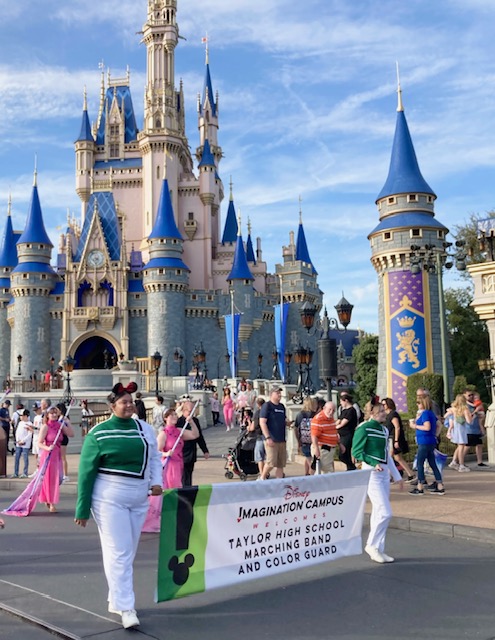  Band marching at Disney