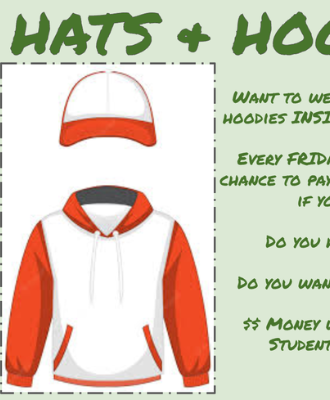  Hats and Hoodies flyer