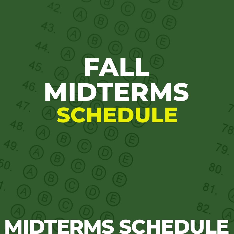  Fall Midterms Schedule